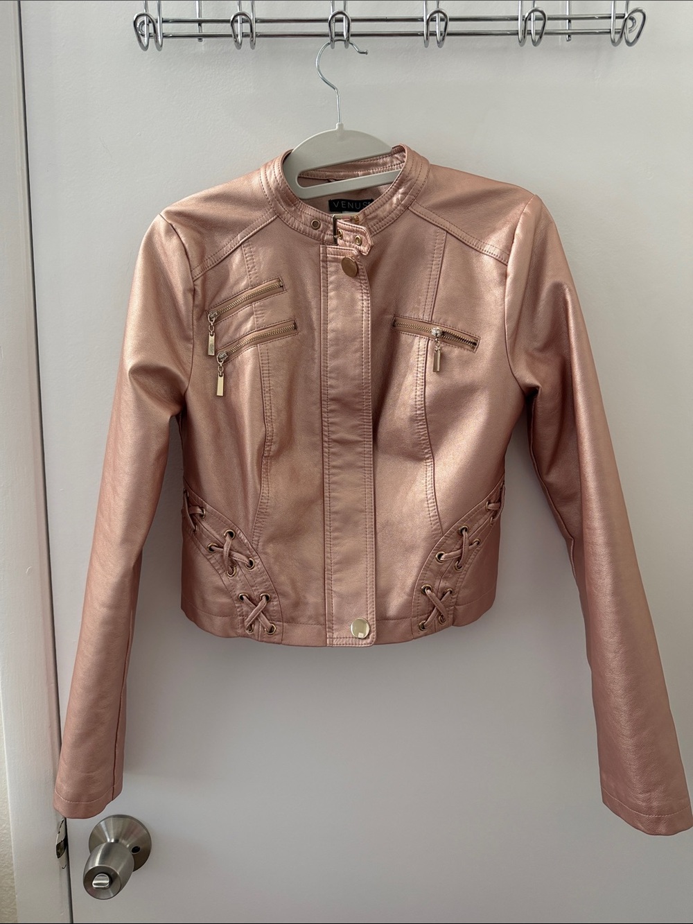 Motto Jacket Rose Gold
